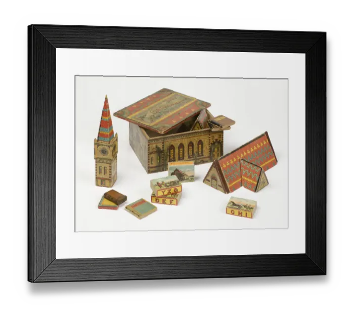 Framed Print : Toy building bricks Framed Print : Toy building bricks