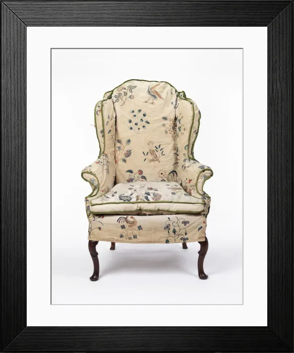 Framed Print : Armchair, with cover Framed Print : Armchair, with cover