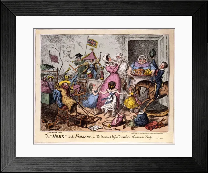 Framed Print : AT HOME in the NURSERY, or The Masters and misses wo shoes C Framed Print : AT HOME in the NURSERY, or The Masters and misses wo shoes C