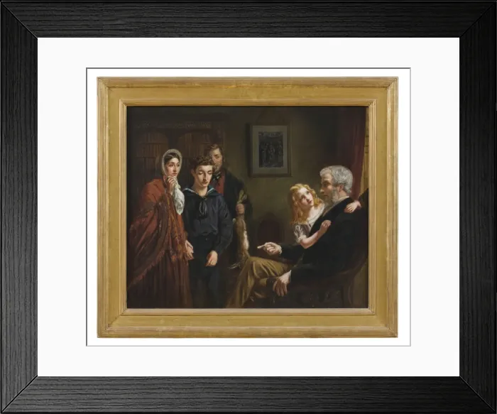Framed Print : The Lion and the Mouse: Sweet Mercy is Nobilitys True Badge Framed Print : The Lion and the Mouse: Sweet Mercy is Nobilitys True Badge