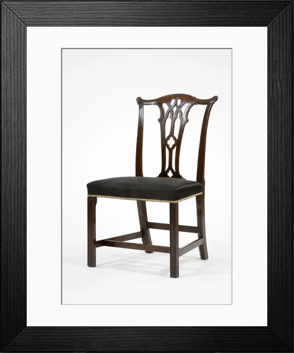 Framed Print : Mahogany side chair Framed Print : Mahogany side chair