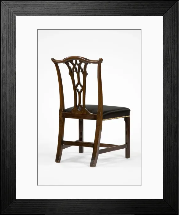 Framed Print : Mahogany side chair Framed Print : Mahogany side chair