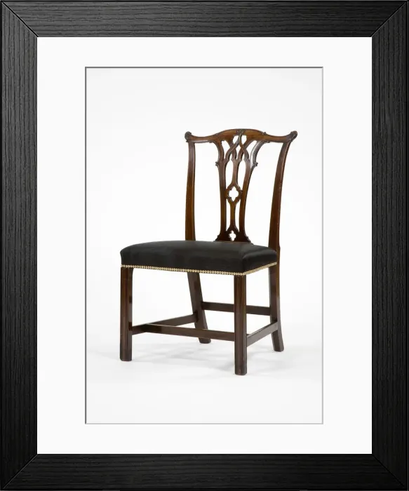 Framed Print : Mahogany side chair Framed Print : Mahogany side chair