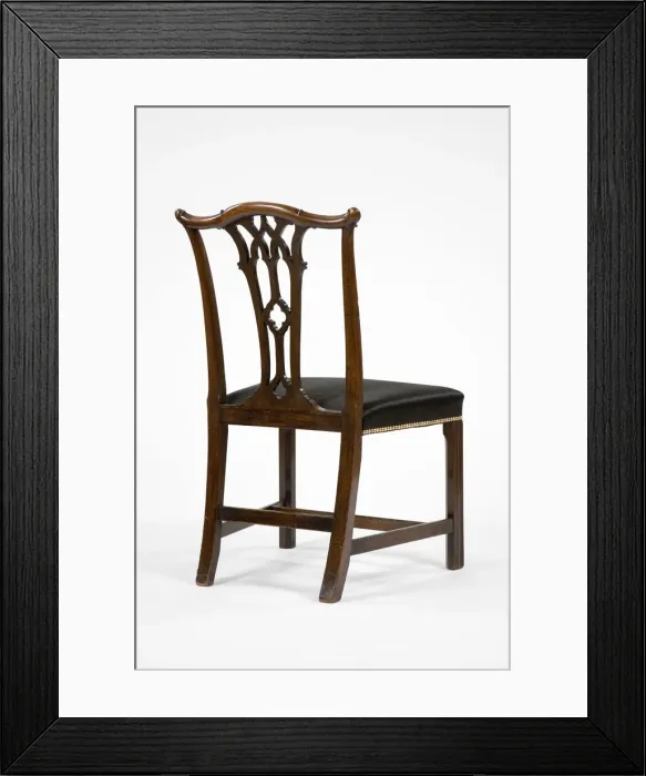 Framed Print : Mahogany side chair Framed Print : Mahogany side chair