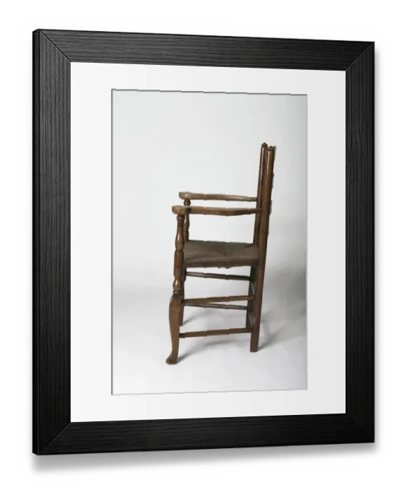 Framed Print : Ladder-back armchair Framed Print : Ladder-back armchair