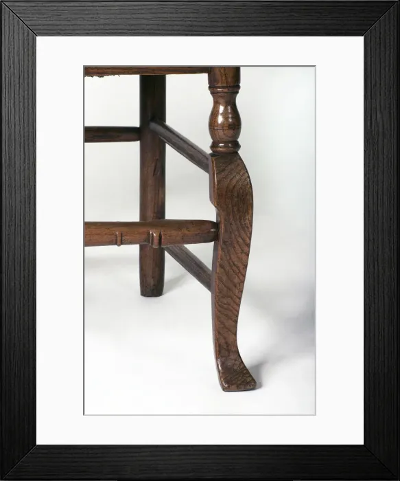 Framed Print : Ladder-back armchair, detail Framed Print : Ladder-back armchair, detail