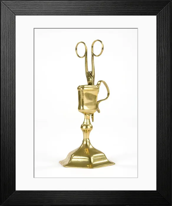 Framed Print : Candle snuffer and stand Framed Print : Candle snuffer and stand