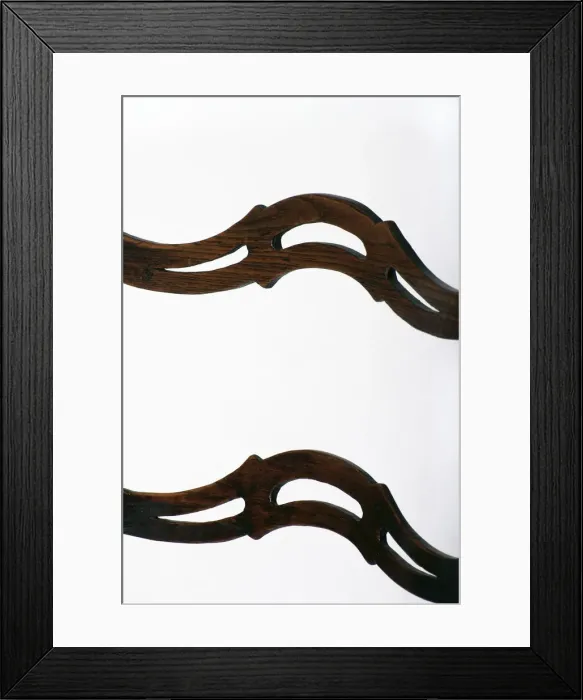 Framed Print : Ladder-back side chair, detail Framed Print : Ladder-back side chair, detail