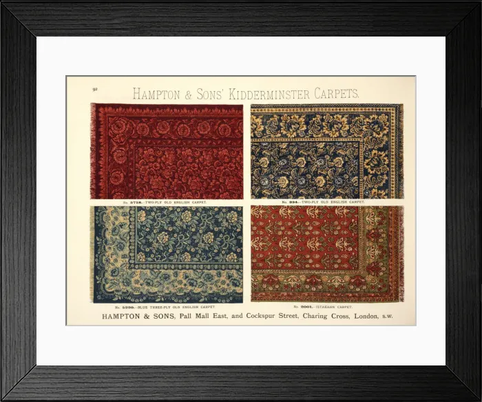 Framed Print : Page from Designs for furniture and decorations for complet Framed Print : Page from Designs for furniture and decorations for complet