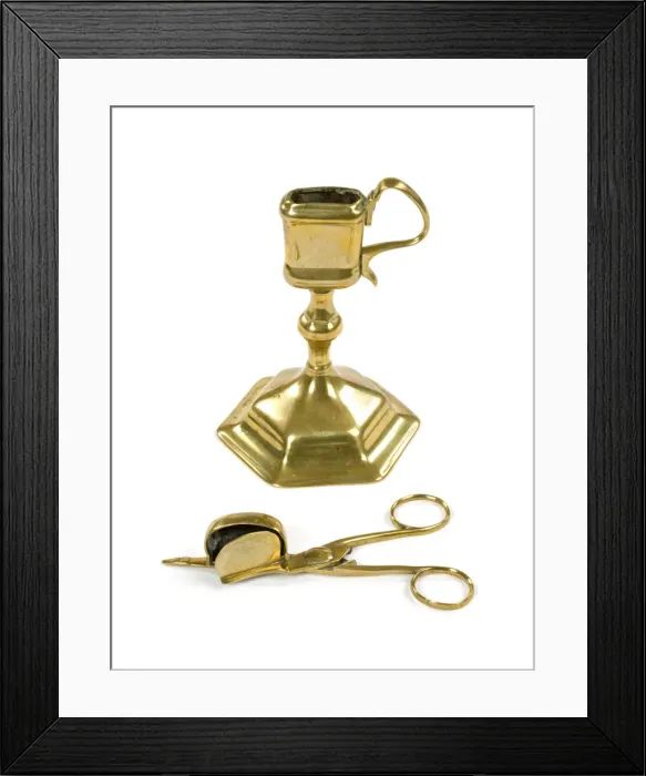 Framed Print : Candle snuffer and stand Framed Print : Candle snuffer and stand