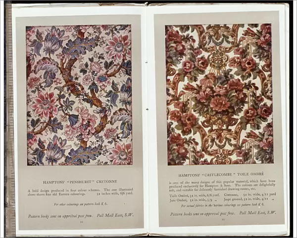 Pages from Furnishing Fabrics and Curtains Spring 1914