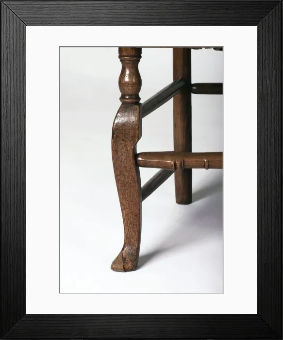Framed Print : Ladder-back armchair, detail Framed Print : Ladder-back armchair, detail