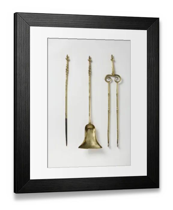 Framed Print : Set of fire tools Framed Print : Set of fire tools