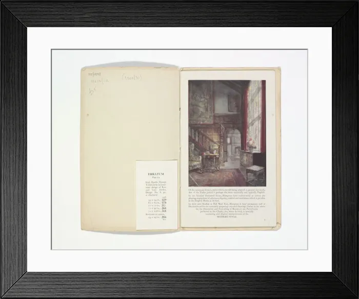 Framed Print : Pages from Hamptons catalogue, c. 1929-1930