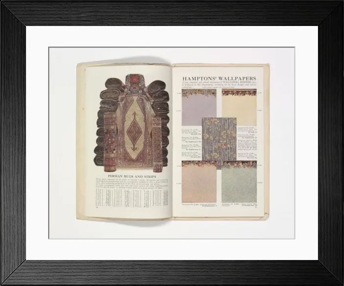 Framed Print : Pages from Hamptons catalogue, c. 1929-1930 Framed Print : Pages from Hamptons catalogue, c. 1929-1930