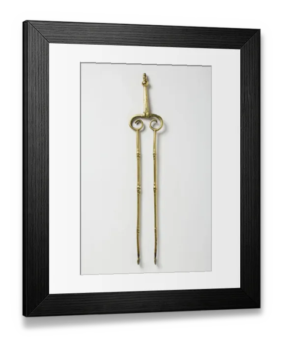 Framed Print : Fire tongs Framed Print : Fire tongs