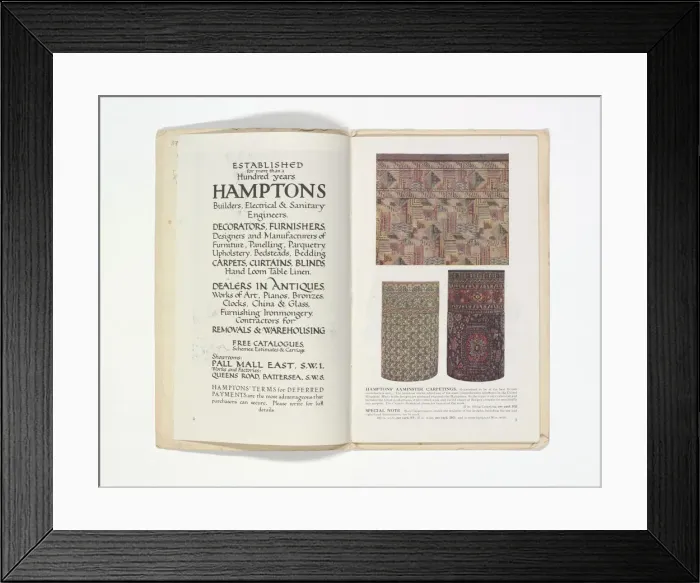 Framed Print : Pages from Hamptons catalogue, c. 1929-1930 Framed Print : Pages from Hamptons catalogue, c. 1929-1930