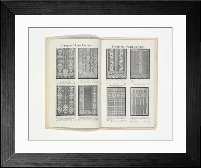 Framed Print : Pages from Hamptons catalogue, c. 1929-1930 Framed Print : Pages from Hamptons catalogue, c. 1929-1930
