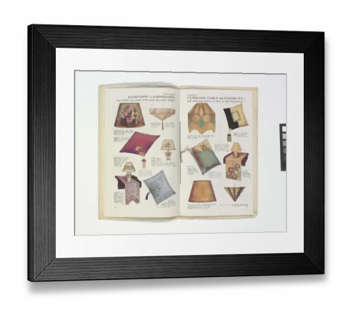 Framed Print : Pages from Hamptons catalogue, c. 1929-1930 Framed Print : Pages from Hamptons catalogue, c. 1929-1930