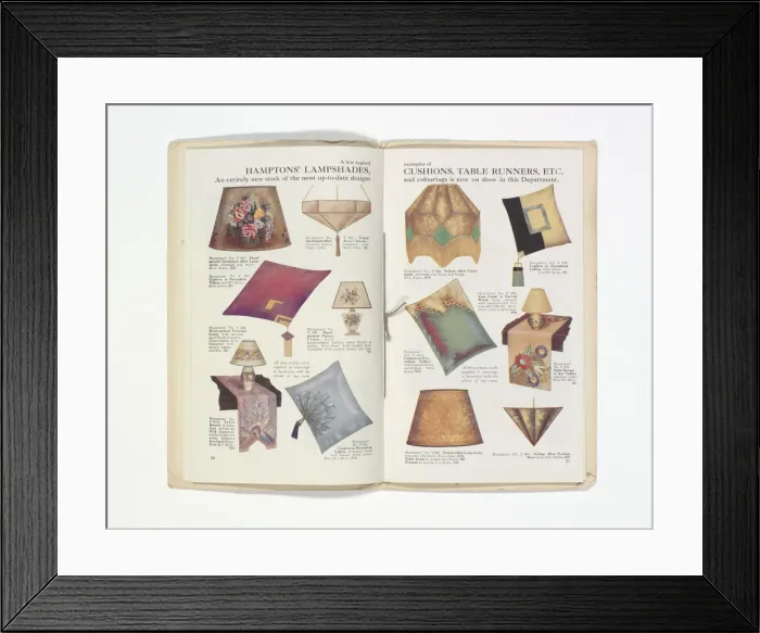 Framed Print : Pages from Hamptons catalogue, c. 1929-1930 Framed Print : Pages from Hamptons catalogue, c. 1929-1930