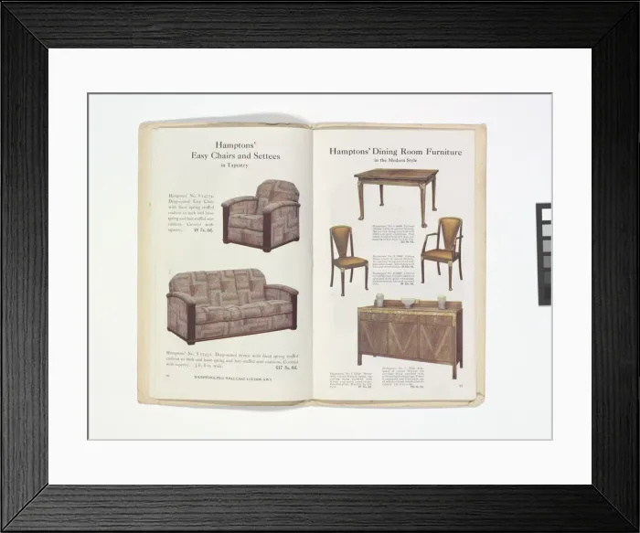 Framed Print : Pages from Hamptons catalogue, c. 1929-1930 Framed Print : Pages from Hamptons catalogue, c. 1929-1930