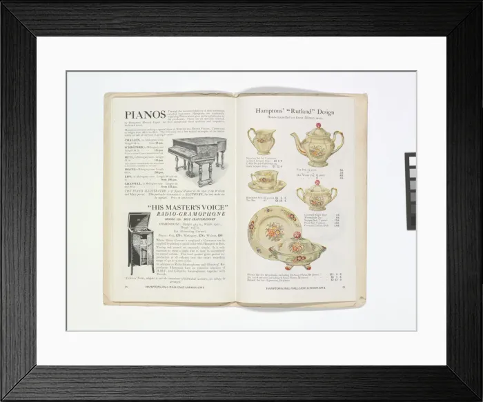 Framed Print : Pages from Hamptons catalogue, c. 1929-1930 Framed Print : Pages from Hamptons catalogue, c. 1929-1930