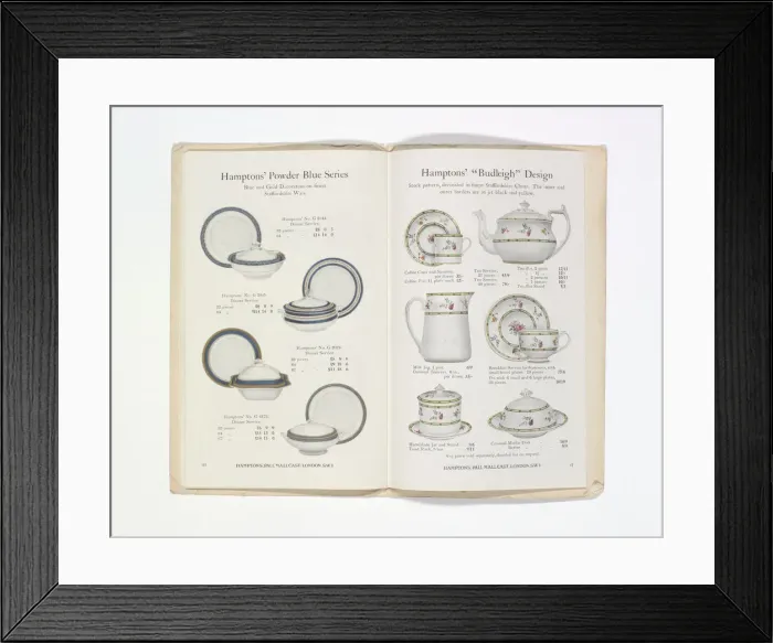 Framed Print : Pages from Hamptons catalogue, c. 1929-1930 Framed Print : Pages from Hamptons catalogue, c. 1929-1930