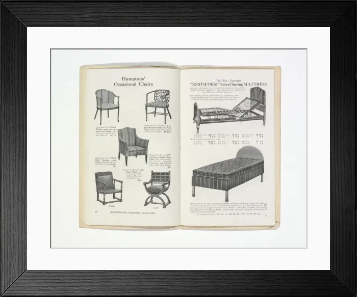 Framed Print : Pages from Hamptons catalogue, c. 1929-1930 Framed Print : Pages from Hamptons catalogue, c. 1929-1930