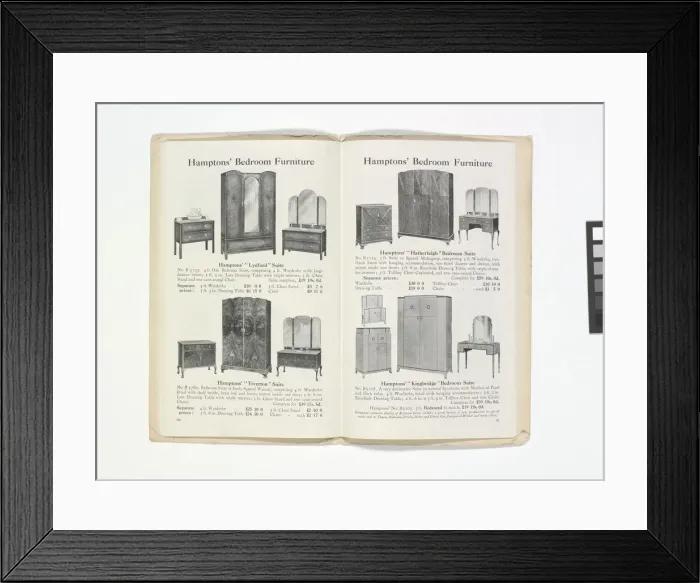 Framed Print : Pages from Hamptons catalogue, c. 1929-1930 Framed Print : Pages from Hamptons catalogue, c. 1929-1930