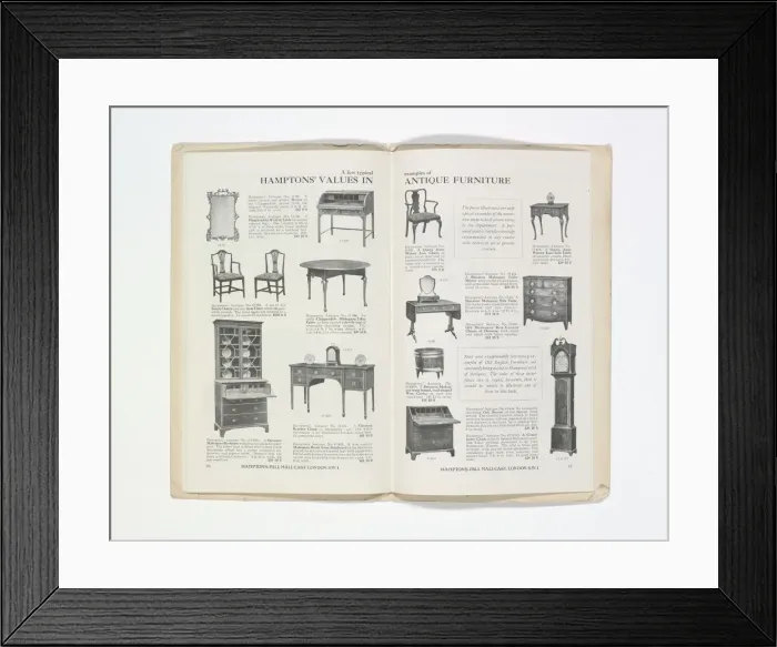 Framed Print : Pages from Hamptons catalogue, c. 1929-1930 Framed Print : Pages from Hamptons catalogue, c. 1929-1930