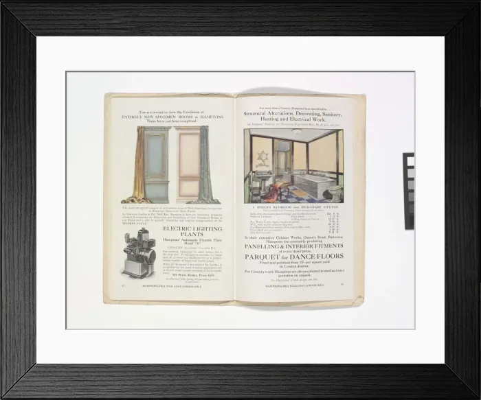 Framed Print : Pages from Hamptons catalogue, c. 1929-1930 Framed Print : Pages from Hamptons catalogue, c. 1929-1930