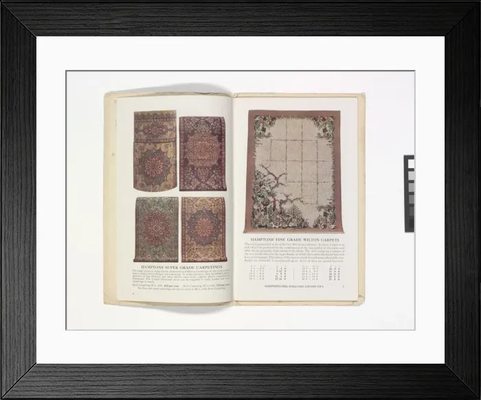 Framed Print : Pages from Hamptons catalogue, c. 1929-1930 Framed Print : Pages from Hamptons catalogue, c. 1929-1930