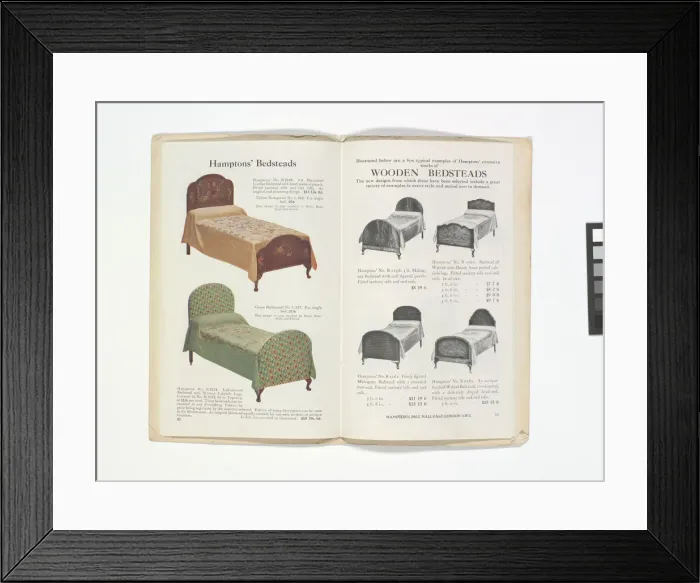 Framed Print : Pages from Hamptons catalogue, c. 1929-1930 Framed Print : Pages from Hamptons catalogue, c. 1929-1930