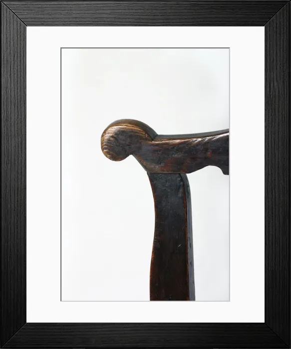 Framed Print : Spindle-back armchair, detail Framed Print : Spindle-back armchair, detail