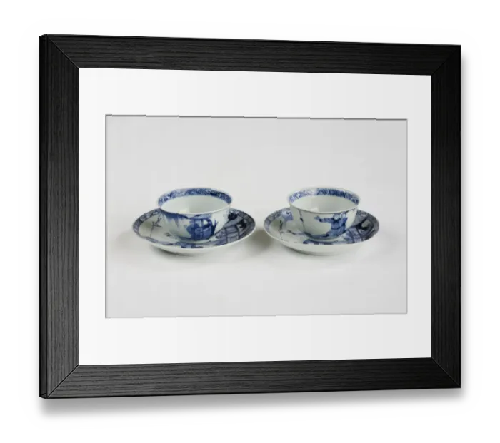 Framed Print : Tea bowls and saucers Framed Print : Tea bowls and saucers