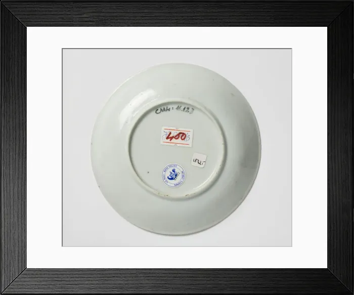 Framed Print : Saucer, underside Framed Print : Saucer, underside