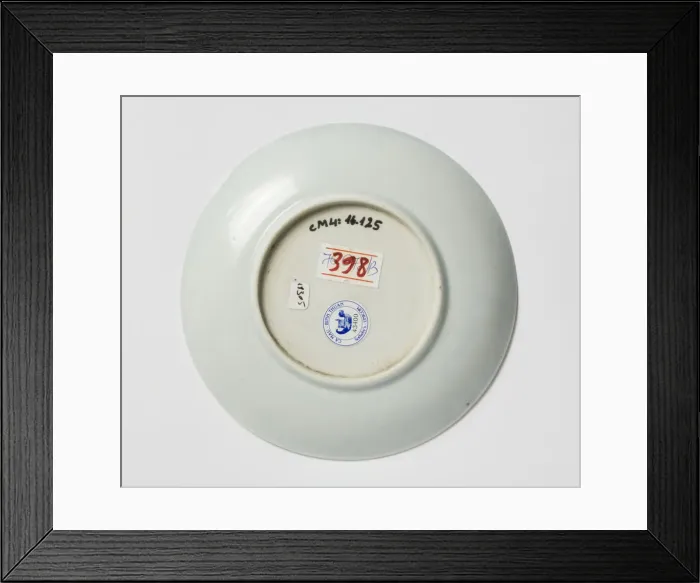 Framed Print : Saucer, underside Framed Print : Saucer, underside