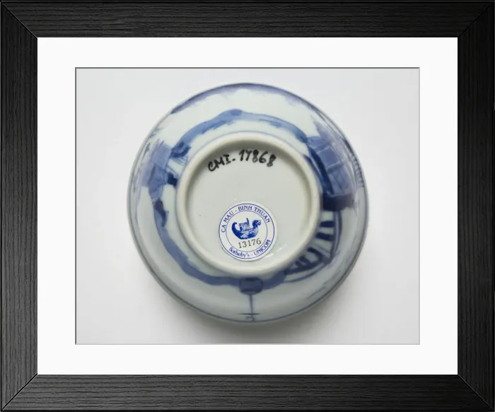 Framed Print : Tea bowl, underside Framed Print : Tea bowl, underside