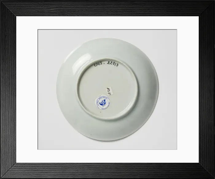 Framed Print : Saucer, underside Framed Print : Saucer, underside
