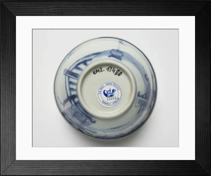 Framed Print : Tea bowl, underside Framed Print : Tea bowl, underside