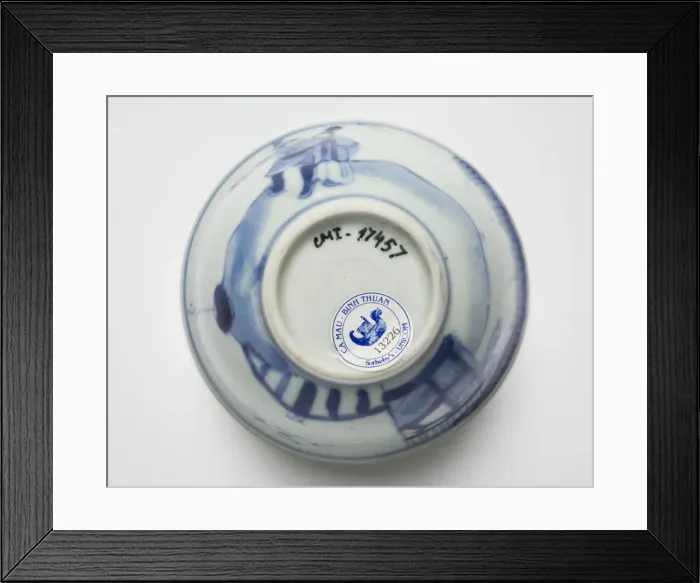 Framed Print : Tea bowl, underside Framed Print : Tea bowl, underside