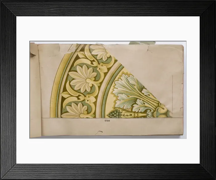 Framed Print : Page from a wallpaper sample book Framed Print : Page from a wallpaper sample book