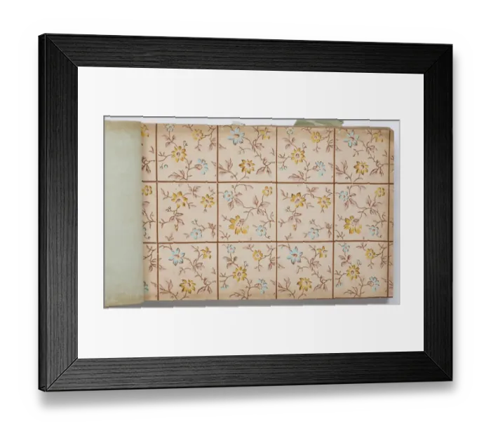 Framed Print : Page from a wallpaper sample book Framed Print : Page from a wallpaper sample book