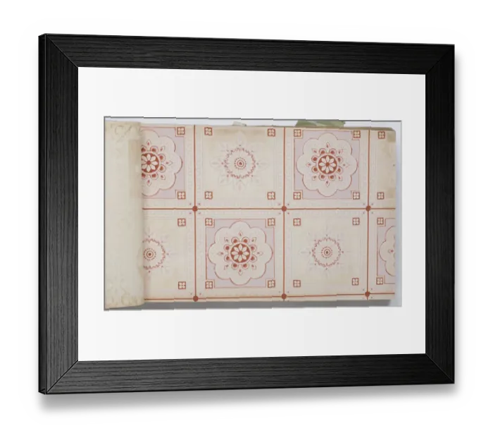 Framed Print : Page from a wallpaper sample book Framed Print : Page from a wallpaper sample book