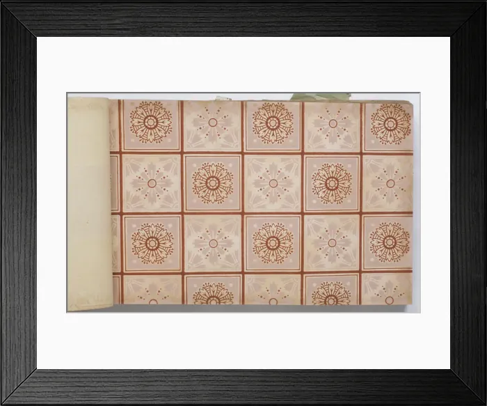 Framed Print : Page from a wallpaper sample book Framed Print : Page from a wallpaper sample book