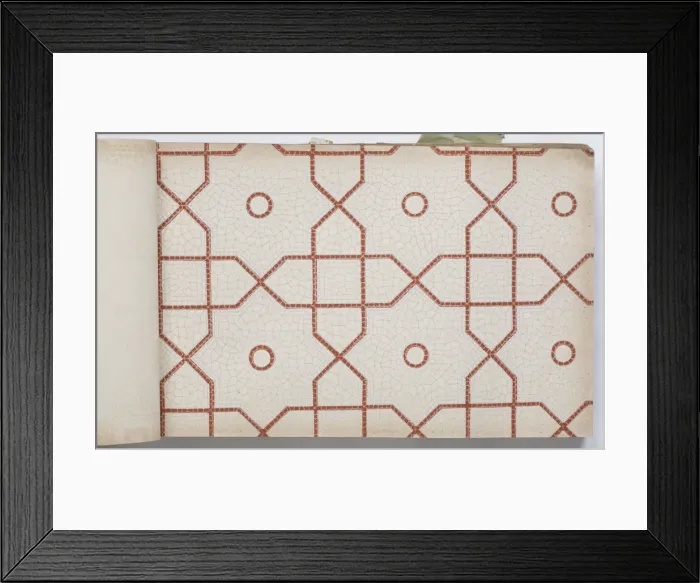 Framed Print : Page from a wallpaper sample book Framed Print : Page from a wallpaper sample book