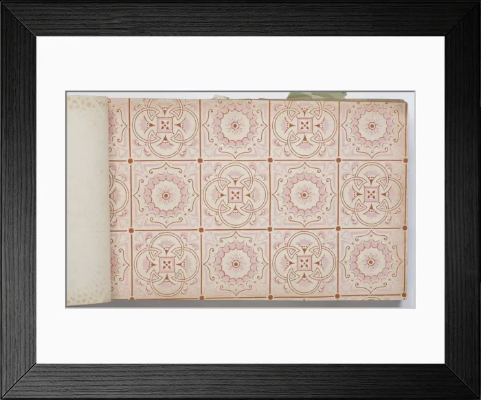 Framed Print : Page from a wallpaper sample book Framed Print : Page from a wallpaper sample book