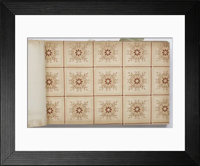 Framed Print : Page from a wallpaper sample book Framed Print : Page from a wallpaper sample book