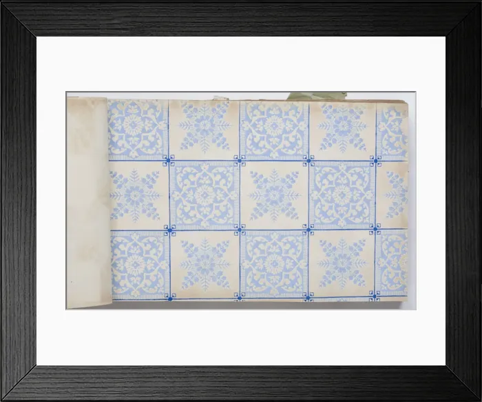 Framed Print : Page from a wallpaper sample book Framed Print : Page from a wallpaper sample book