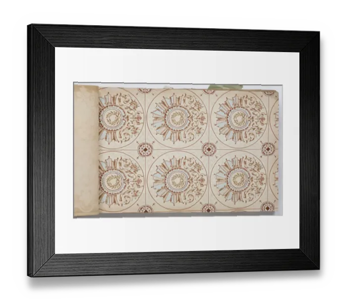 Framed Print : Page from a wallpaper sample book Framed Print : Page from a wallpaper sample book
